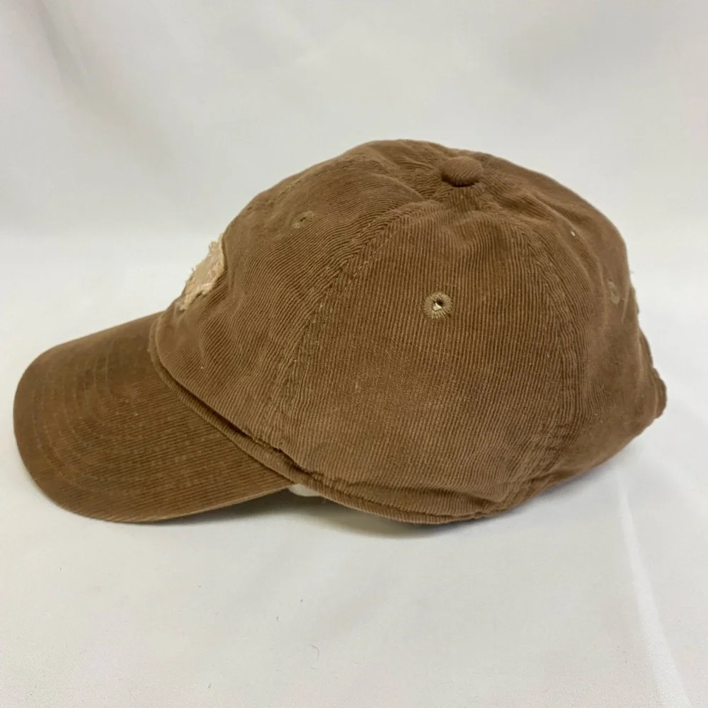 Carolina Panthers NFL Brown Corduroy Reebok Adjustable Hat Ballcap with Pink #A4 - Picture 4 of 11